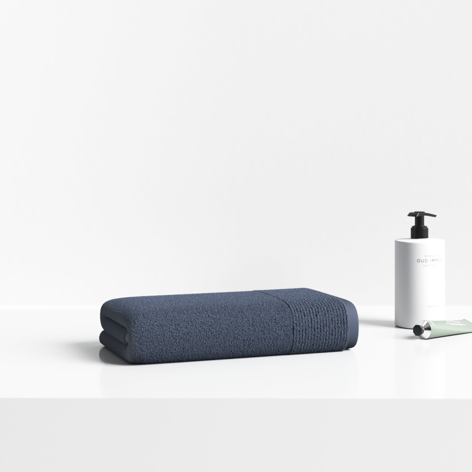 Maven Cotton Blend Hand Towel, Blue