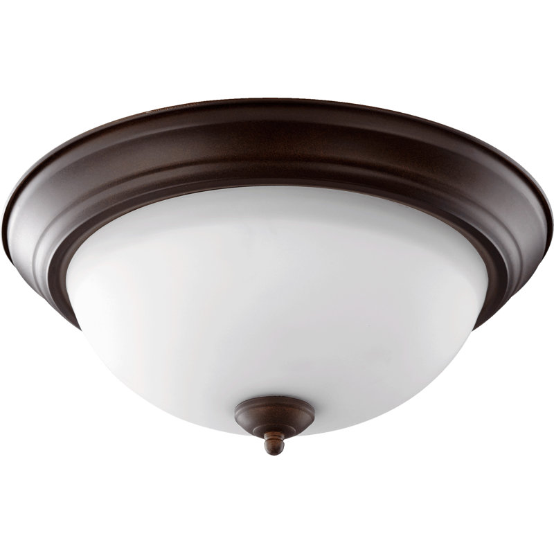 Hoff Glass Ceiling Mount, Oiled Bronze