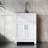 24'' L x 18'' W White Freestanding Laundry Sink with Faucet