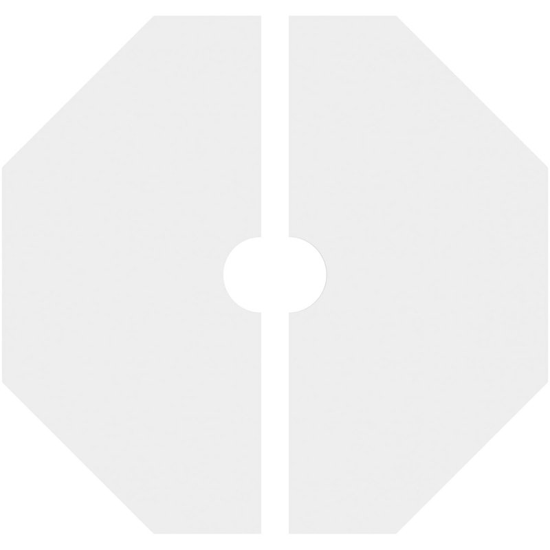 Médaillon de plafond contemporain en PVC de qualité architecturale 14 po x P 3 po x P 5 1/2 po x P 1 po Westin
