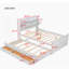 Full Size Wooden Bed with Storage Headboard with Outlets-404568805-404568806