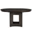 Table de salle à manger extensible ronde TopMAX avec rallonge amovible de 16 pouces pour les petits espaces, espresso