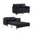 51.18'' Upholstered Reclining Sleeper Sofa-1997107047