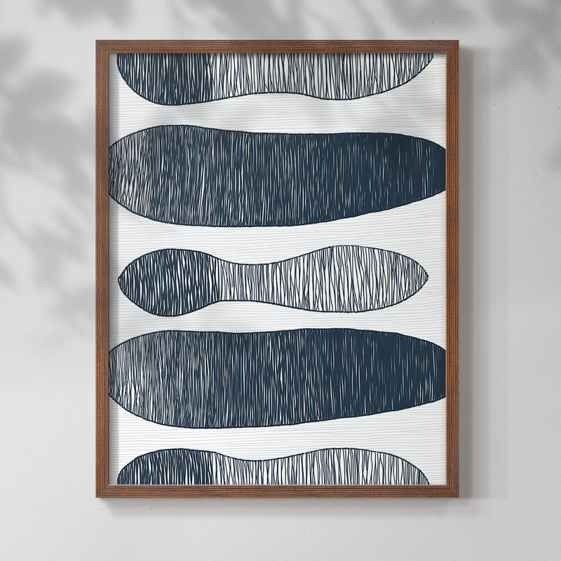 "ABSTRACT Series DCC XXXVI" par J Paul, Noyer, H 15 po x l 12 po