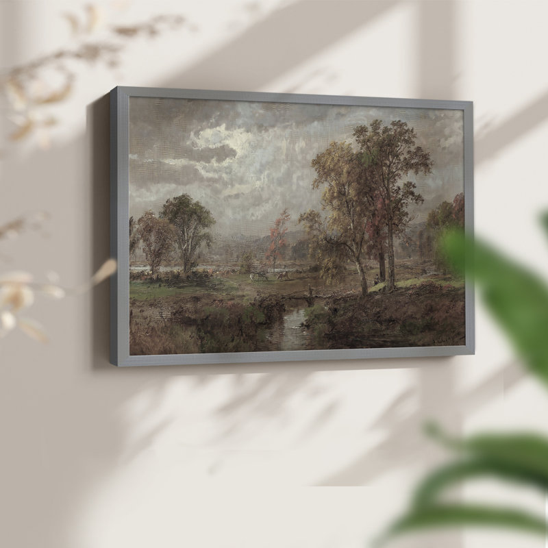 Paysages rétro-CCLxx - reproduction encadrée, H 11 po x l 14 po