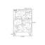 Commode 5 tiroirs en bois massif à décor floral