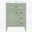 Meuble-lavabo de salle de bain avec lavabo, porte à fermeture en douceur et tiroirs, conception moderne pour les petites salles de bain-126671669