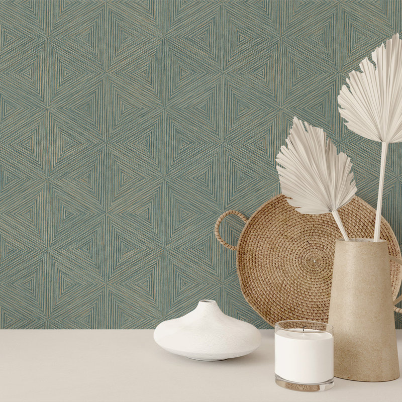 10.05m x 53cm Matte Wallpaper Roll, Blue