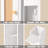 "6W x 29.6H x 7D" Slim Bathroom Cabinet White