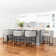 27" H Counter Height Bar Stools Set Of 4, Modern Barrel Counter Stools With Backrest And Arms, Metal Frames, Upholstered Accent Barstools For Kitchen Island
