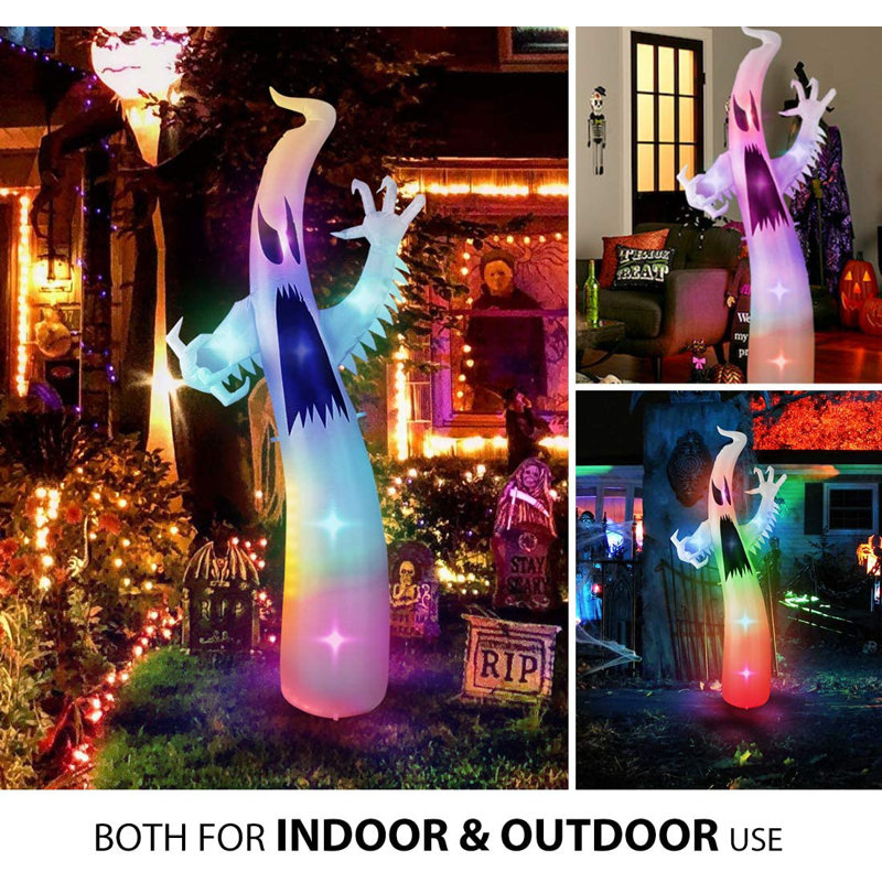 9ft Color Changing LED Inflatable Halloween Ghost