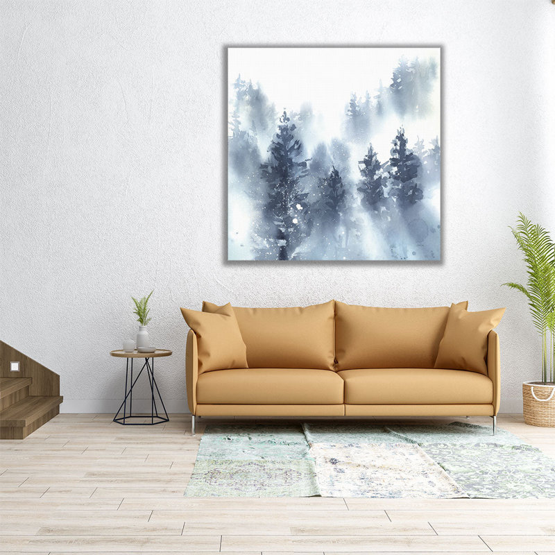 «Misty Forest II», reproduction d'art sur toile, H 16 po x l 16 po