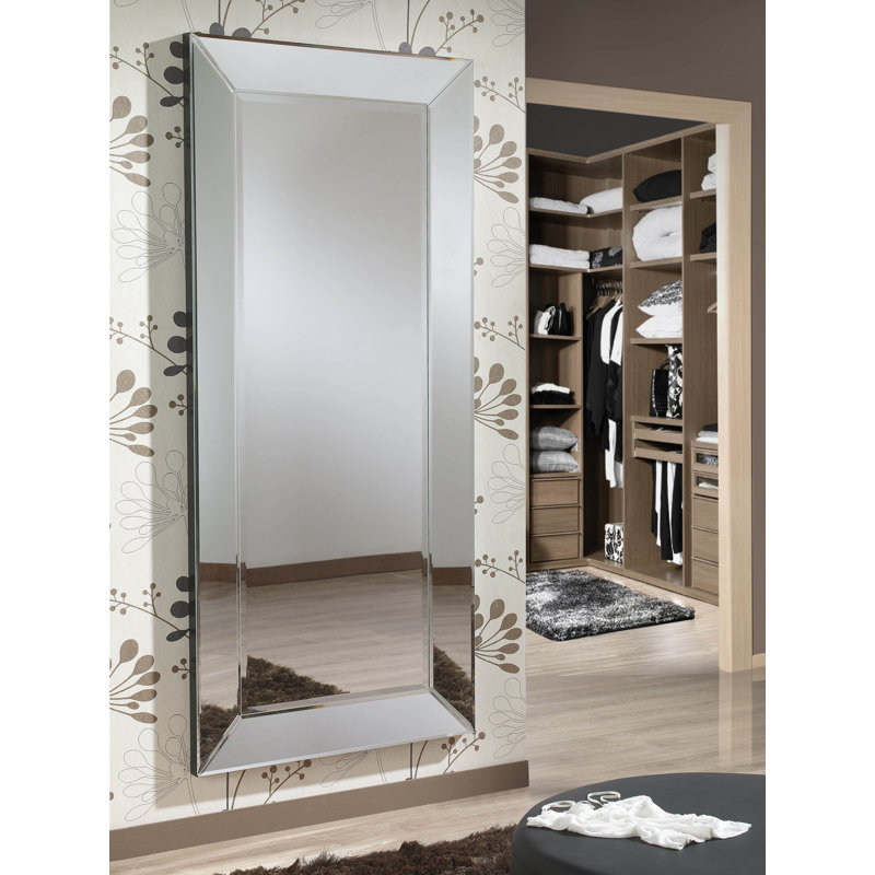 Balceta Glass Flat Wall Mirror, 178cm H x 80cm W