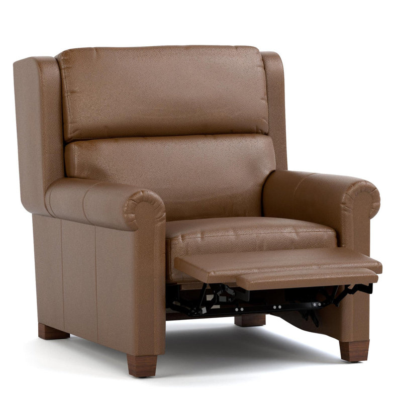 Woodlands Small Roll Arm Wall Recliner, Selvano Bark, No, Power - Push Button