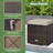 2-Pieces Patio Ottoman Set Outdoor Wicker Stool With Storage-989458074