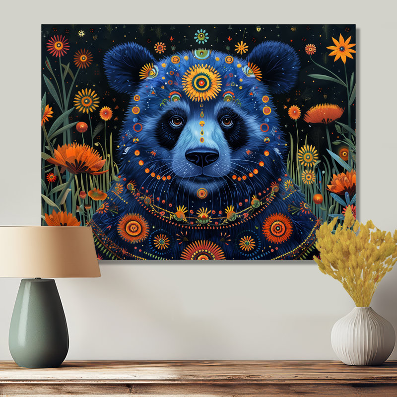 Tiran - Panda, reproduction d'art murale, H 16 po x l 32 po, Sans cadre