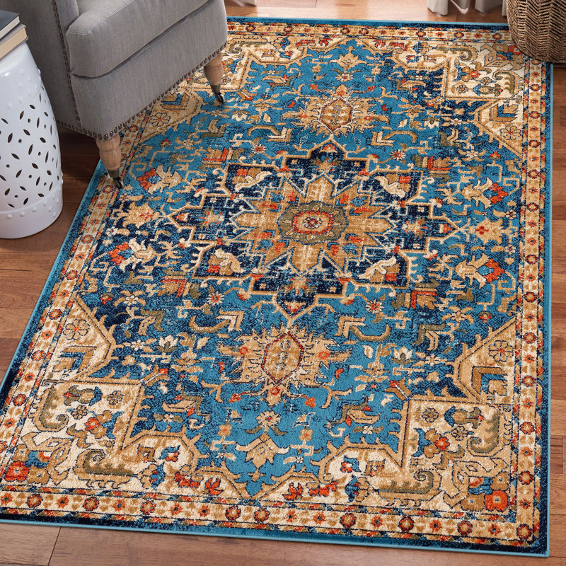 Tapis bleu Adagio, Rectangle 5 pi x 7 pi