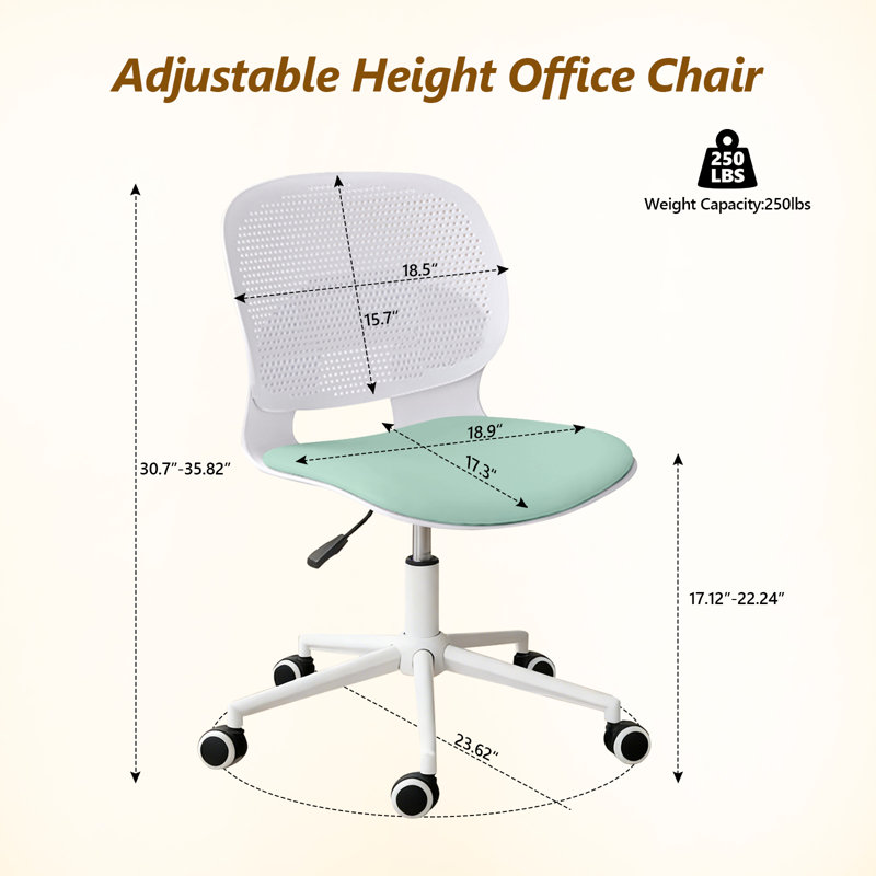 Blue Elephant Task Chair, Green White