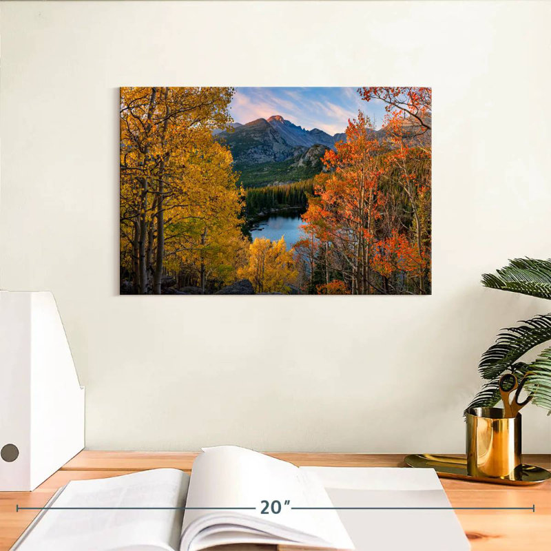 Bear Lake en automne, 8" H x 12" W