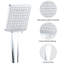 Chrome high pressure multi function with hand held shower faucet