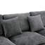 Cloud Sectional Sofa, Upholstered Sofa Couch With Double-Layer Cushion And Side Pockets-1136020631