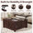 35.6" Square Lift Top Coffee Table with Flip-Top Storage and Integrated Power Outlet-1529405184