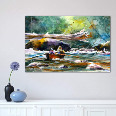«In the Boat II», reproduction d'art encadrée