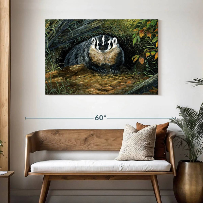 Brampt Wisconsin Badger, 30" H x 45" W