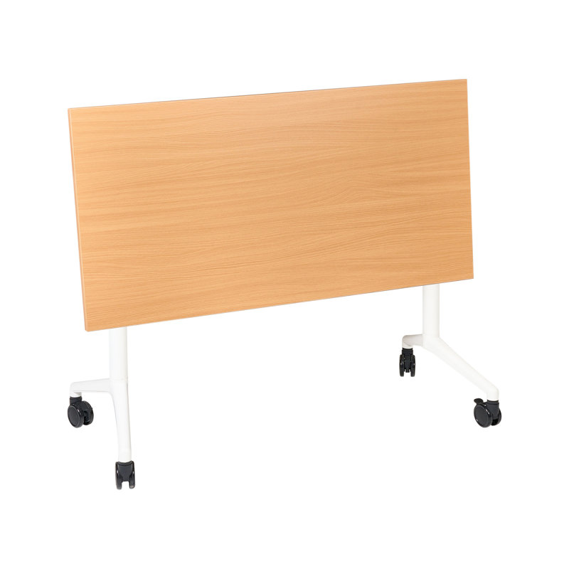 Abbondio Standing Desk, Brown/White, 73cm H x 120cm W x 60cm D