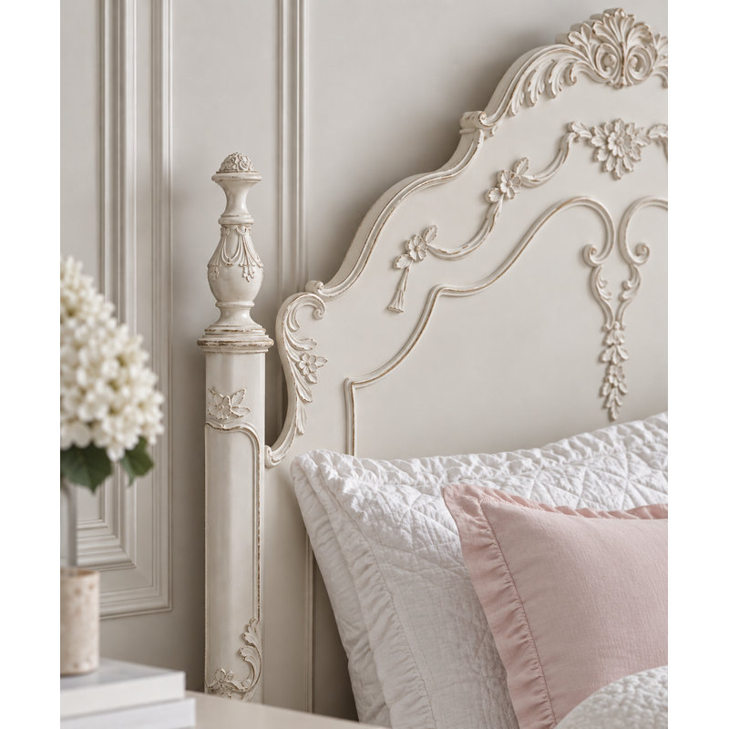 Lit standard en bois massif Losoya, Simple