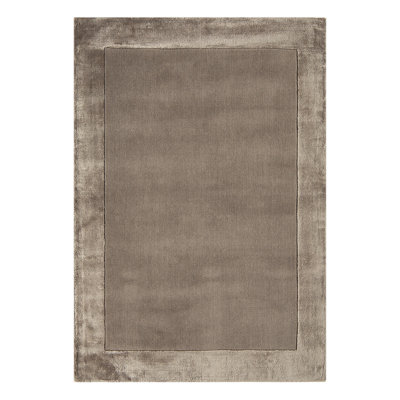 Gabriela Rectangle Wool and Viscose Hand Woven Dhurrie