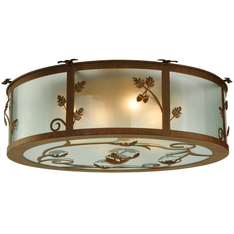 Plafonnier encastré 4 lumières de 30 po à tambour unique