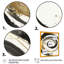 Avrianna Black and Gold Curves IV - Abstract Spirals, art mural-1724912944-1724912945
