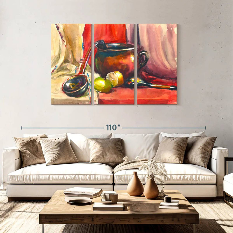 Senne Abstract Kitchen, 48" H x 74" W
