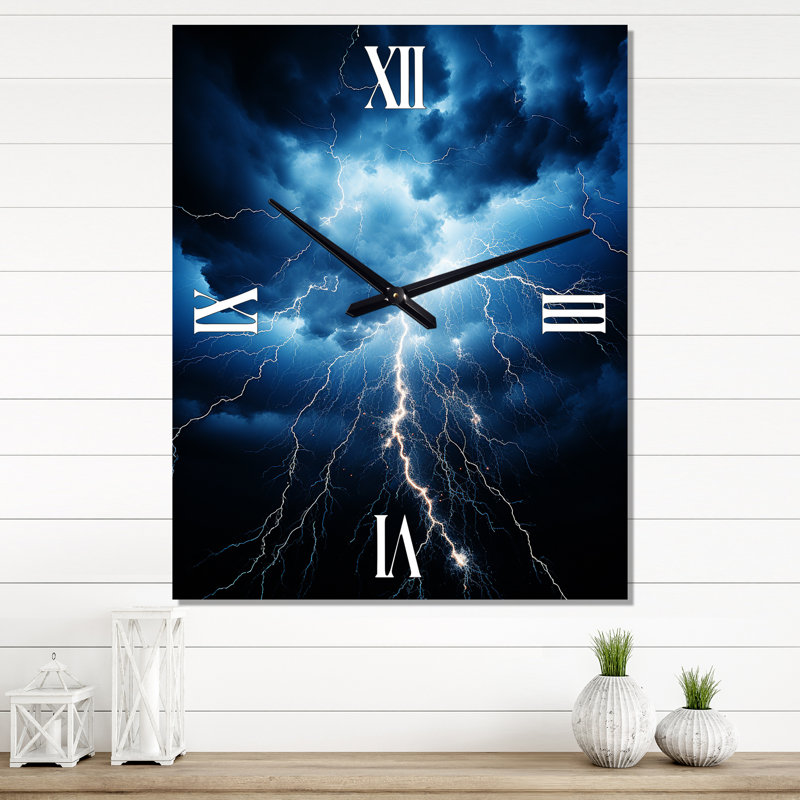 Forges - Landscape & Nature Modern Wall Clock, 40" H x 30" W x 1" D