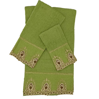 Ensemble de serviettes 100% coton 3 pièces Carli
