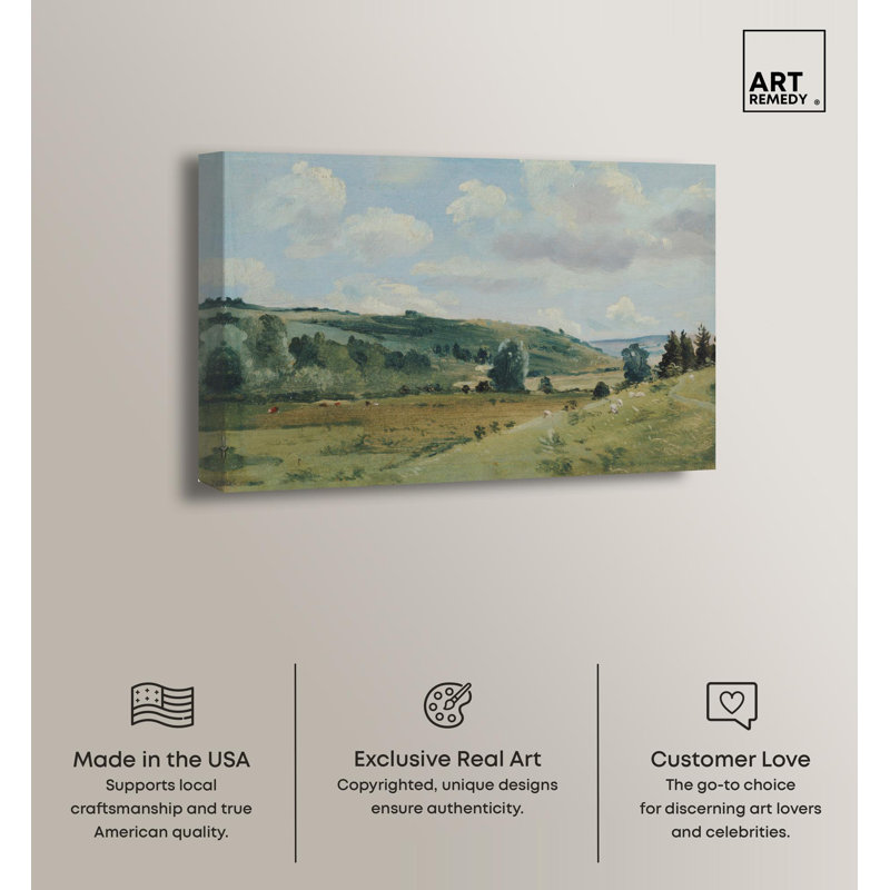 30" x 20" Countryside Landscape Canvas Wall Art