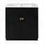 Meuble-lavabo 30 po avec lavabo en céramique, armoire de rangement autoportante moderne avec poignées dorées, portes à fermeture douce-739927836