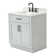 Jameal 30'' Solid Wood Single Bathroom Vanity with 0.75'' Carrara Marble Top, Rectangular Sink