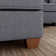 Shaped 6 Seats Modular Sectional Sofa with Storage Seats, Phone Holder and Console Table