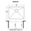 Ruvati 23 "x 18" x 12 "Évier de cuisine profond encastrable en acier inoxydable de calibre 16