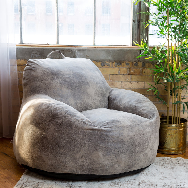 Fauteuil à billes Big Joe Nestle, Gris ciment
