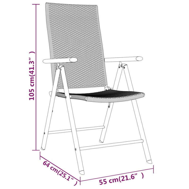 Keverian Square 2 - Person Dining Set, 23.23" x 55.12" x 29.13"