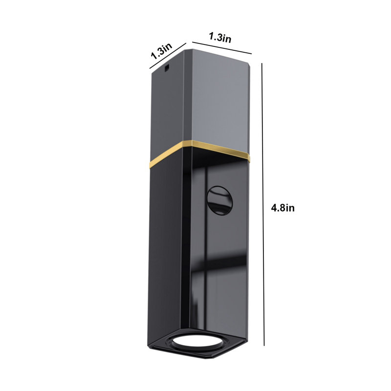 4.8'' Battery Powered Integrated LED Flashlight, Black