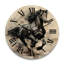 Horloge murale en bois noir I-1341686100