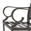 Chaise de salle à manger d'extérieur moderne en métal avec coussins-1634262582