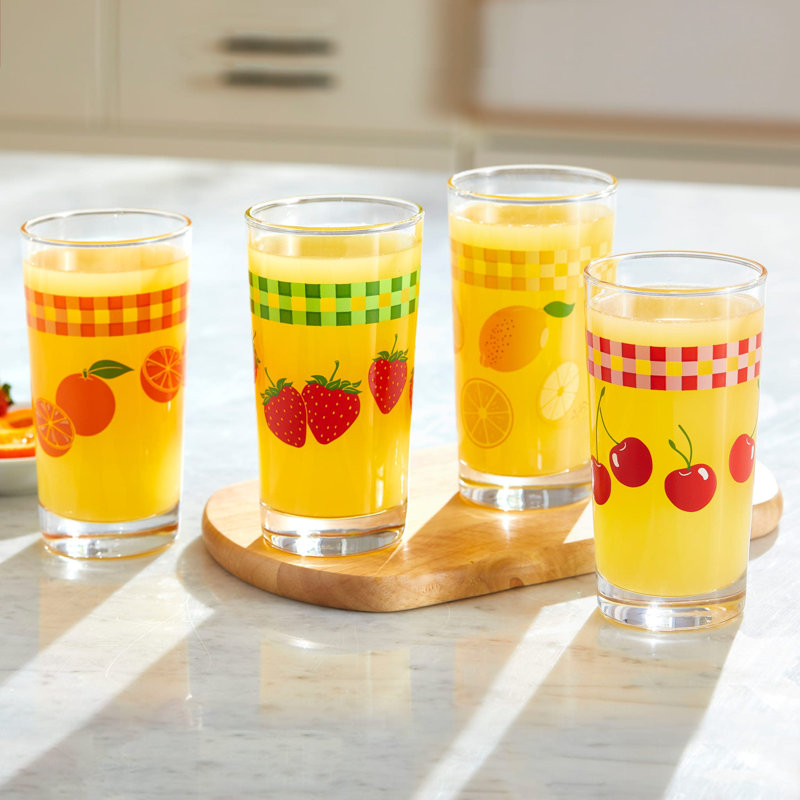 Libbey Vintage Juice 4 Piece Assorted Glassware Set