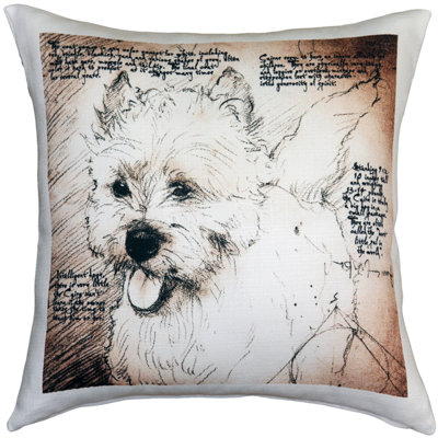 Cairn Terrier Cairn Terrier Dog Indoor/Outdoor Throw Pillow