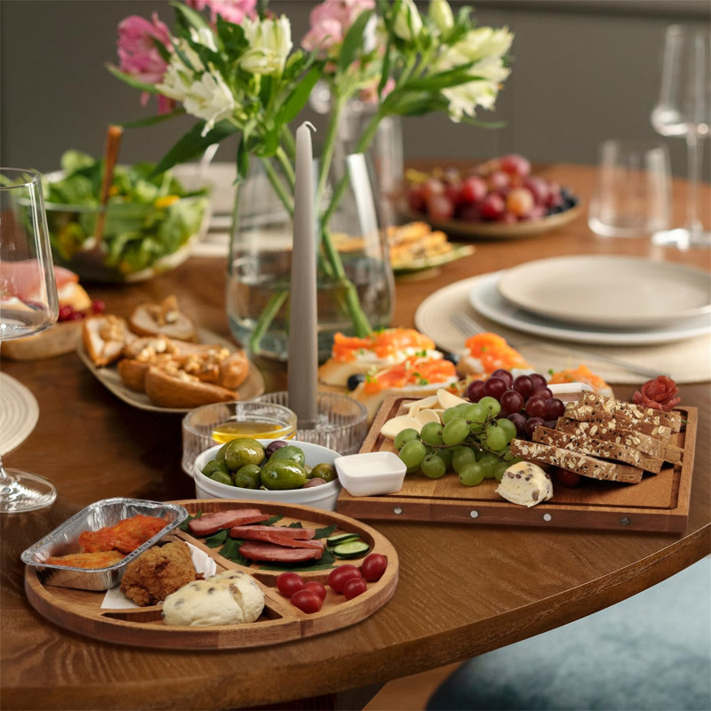 Union Rustic Rubber Wood Cheese Board