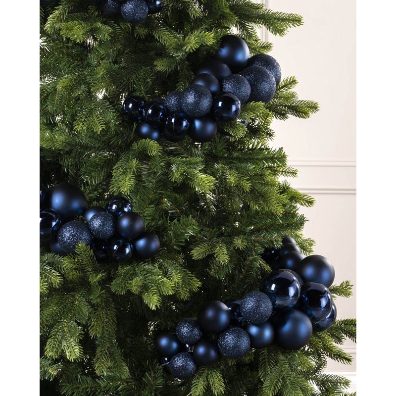15cm Polystyrene Bauble, Navy